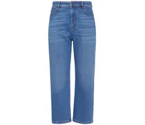 Jeans cropped dritti Cesy in denim