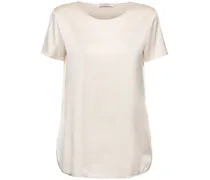 T-shirt Cortona in raso di seta