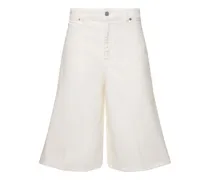 Oversized cotton bermuda shorts