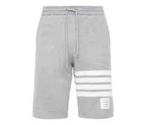Shorts in jersey di cotone a intarsio