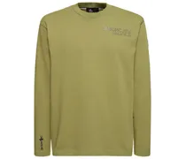 Moncler Logo cotton t-shirt Verde