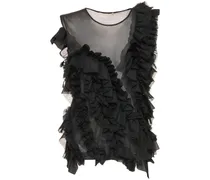 Top Winnifred in tulle con ruches