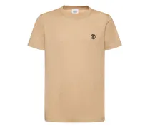 Burberry T-shirt Parker in jersey di cotone con logo Soft