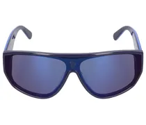 Moncler Tronn Shield acetate mask sunglasses Blu