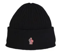 Cappello beanie in lana extrafine con logo