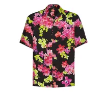 Camicia in twill di seta stampato