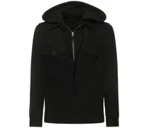 Cover hooded overshirt
