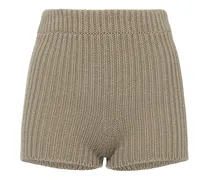 Shorts Acceso1234 in maglia di cotone a costine