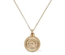 Versace Collana con charm moneta Medusa Oro