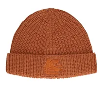 Cappello beanie in lana con logo