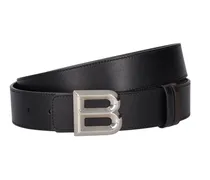 Cintura reversibile B Bold in pelle 3.5cm