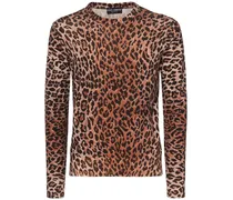 Maglia in lana leopard