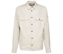 Moncler Piz tech shirt jacket Bianco