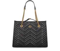 Gucci Medium GG Marmont leather tote bag Nero