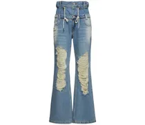 Jeans doppio girovita Beria in cotone