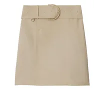 Belted midi skirt