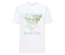 T-shirt Tennis Club in jersey con stampa