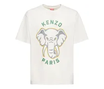 T-shirt oversize Elephant in jersey di cotone