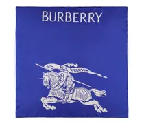 Burberry Sciarpa in seta stampa logo Knight