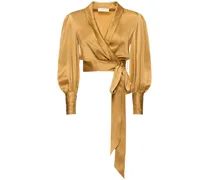 Silk wraparound blouse