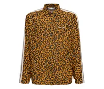 Camicia Cheetah in misto lino