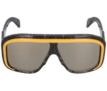 Vintage-inspired shield sunglasses
