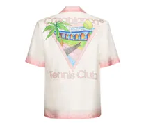 Camicia Tennis Club in seta stampata