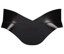 Alexander McQueen Cintura corsetto in pelle Nero