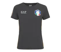 T-shirt FISI in jersey di cotone stretch