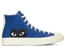 Comme des Garçons Sneakers Play Converse in cotone Blu