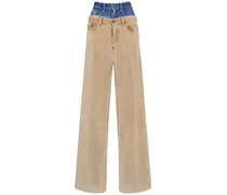Pantaloni larghi Twin Pack in millerighe