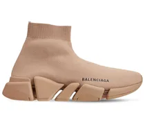 Balenciaga Sneakers Speed in maglia riciclata 30mm Beige