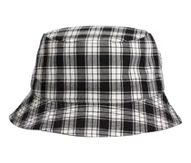 Cappello bucket in tela di cotone check