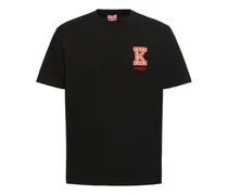Kenzo T-shirt K-Crest in jersey di cotone Nero