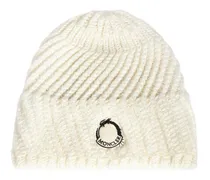 Moncler Cappello beanie CNY in misto lana Bianco