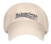 Balenciaga Cappello Political Campaign in cotone Crema
