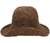 Cappello in maglia con monogramma