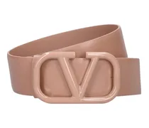 Valentino Garavani Cintura Vlogo 40mm Rosa