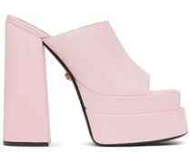 Sandali in pelle con platform 155mm