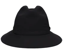 Cappello fedora in gabardina di lana