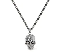 Collana Jeweled Skull in ottone