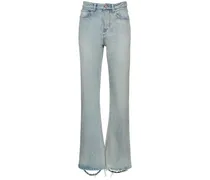 Balenciaga Jeans bootcut in denim di cotone Blu