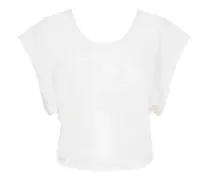T-shirt cropped Landon in techno stretch