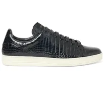 Sneakers low top Warwick stampa coccodrillo
