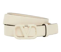 Cintura V Logo Signature in pelle 2cm