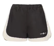 Shorts in nylon con logo