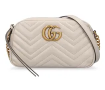 Gucci Small GG Marmont leather shoulder bag Bianco
