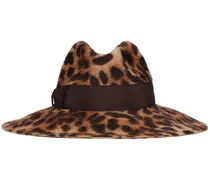 Cappello Sophie in feltro leopard