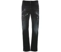 Dsquared2 Jeans 642 in denim di cotone stretch Nero