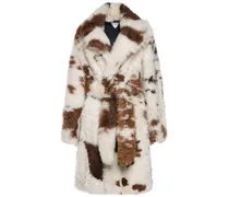 Cappotto regular fit in shearling
